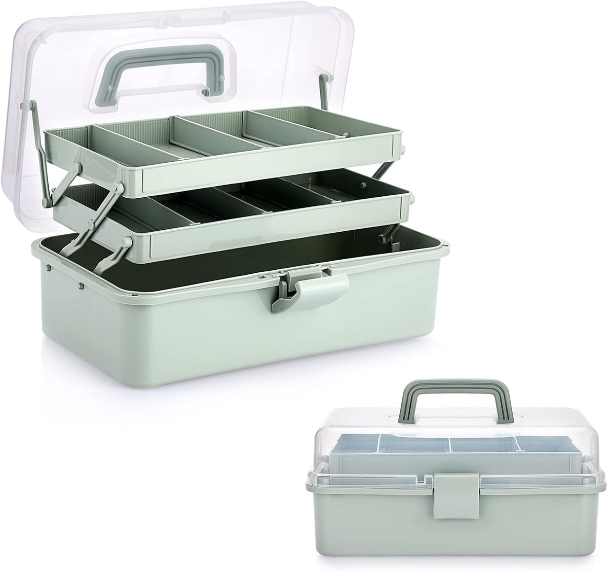 3-Layer Plastic Dividing Storage Box Craft Organizer and Storage
