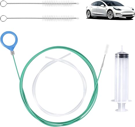 BOXOB Auto Sunroof Drain Cleaning Tool, 118in Long Pipe Cleaners
