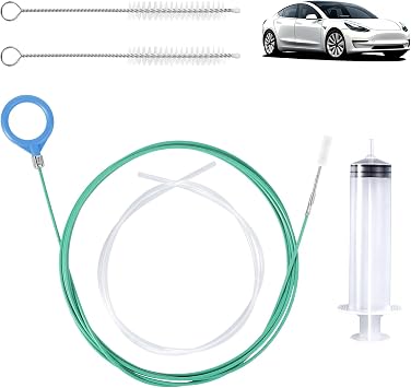 BOXOB Auto Sunroof Drain Cleaning Tool, 118in Long Pipe Cleaners