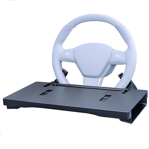Car Steering Wheel Tray Table & Seat Gap Filler Organizer 2-in-1 Foldable Adjustable Car Food Tray Laptop Desk for Drive