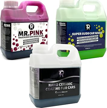 Ultimate Car Wash & Protect 3-in-1 Kit - Touchless Pre-Wash Foam, pH Neutral Shampoo & Hydro Spray Sealant Complete Prof