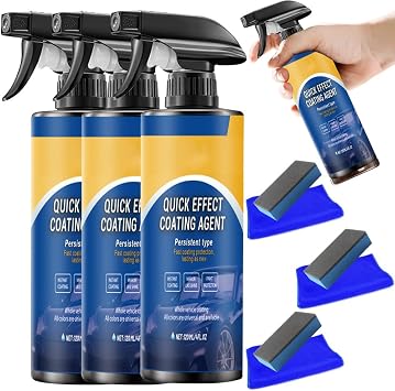 Quick Effect Car Coating Spray Agent, Car Cleaning Kit (3 Pcs, 1)