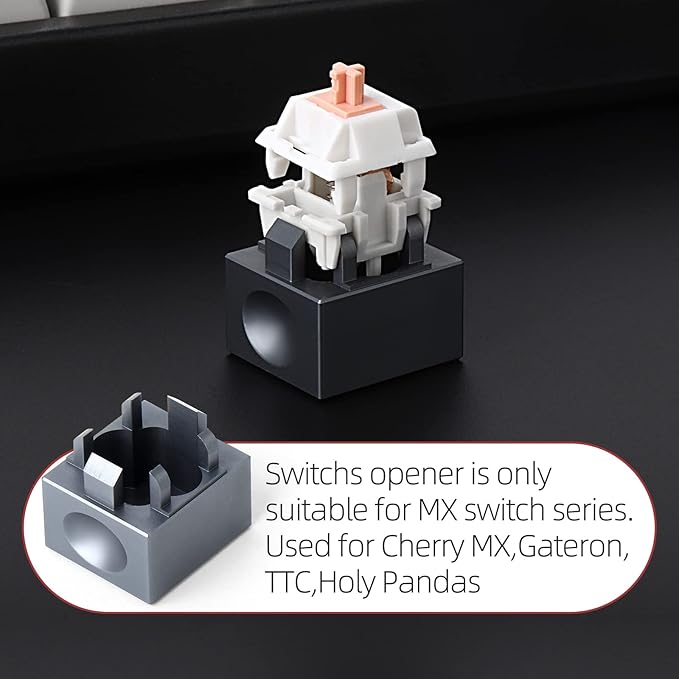 RUNJRX 32 Switch Station, Acrylic Lube Kit for Custom Gaming Keyboard (10Pcs)