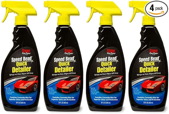 Stoner Car Care 92354-4PK Speed Bead Quick Detailer Spray – Fast Detail Spray for Dust, Smudges and Light Contaminants –