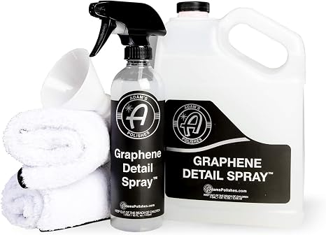 Adam’s Graphene Detail Spray Refill Kit - Extends Protection of Waxes, Sealants, & Coatings | Quick, Waterless Detailer 