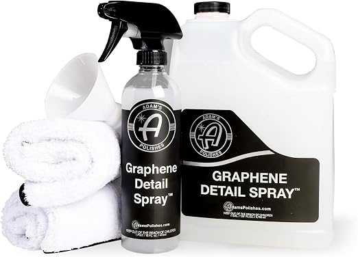 Adam’s Graphene Detail Spray Refill Kit - Extends Protection of Waxes, Sealants, & Coatings | Quick, Waterless Detailer 