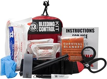 Bleeding Control Kit, Individual with Tourniquet (C-A-T, Standard), Quality Trauma Kits for Stopping Bleeding. Choice Li