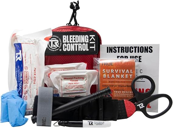 Bleeding Control Kit, Individual with Tourniquet (C-A-T, Standard), Quality Trauma Kits for Stopping Bleeding. Choice Li