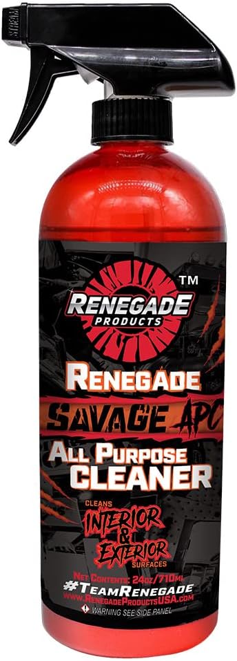 Renegade Products Savage All Purpose Cleaner 24 Ounce with Infused Soap for Enhanced Cleaning and Exfoliation of Wheels,