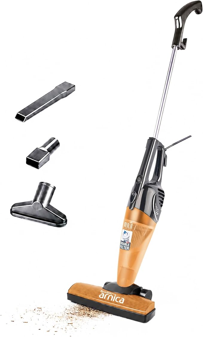 BergHOFF Merlin All-in-One Corded Stick Vacuum,Detachable Handheld,Orange