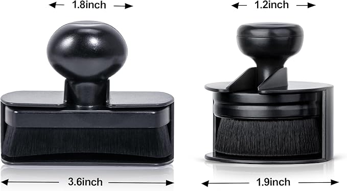 Car Tire Shine Applicator,Vegan Tire Shine Applicator with Curved Brush Head - Large Automotive Tire Dressing Applicator Brush with Storage Stand for Tire Detailing, 3.6 Inch Length (Black)