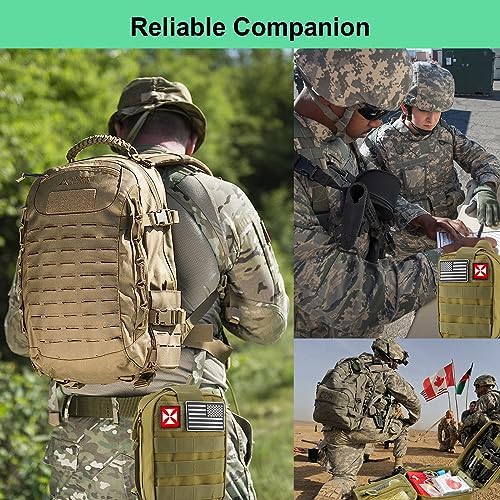 Survival Kit 256 in 1, First Aid Kit Survival Gear Tools Trauma Kit with Molle Pouch for Outdoor, Camping, Hunting, Hiking, Earthquake, Home, Office, Gifts for Men Dad Husband Women