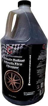 Ultimate Radiant Wheel Cleaner, Professional Grade Non-Acid Car Rim and Brake Dust Cleaner, Safe for Chrome, 3-Piece Whe