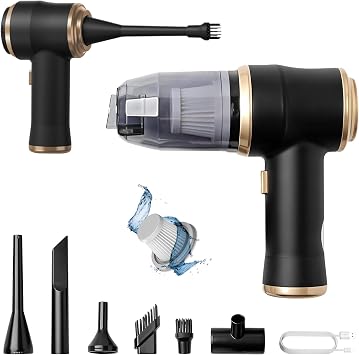 ThomasWorth Handheld Vacuum Cleaner for Car with Strong 15000Pa Suction, 3-in-1 Mini Car Vacuum Cordless Rechargeable wi