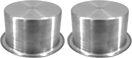 ISURE MARINE 2Pcs 3" Stainless Steel Drop-in Anti-Spill Cup Holder with Non-Slip Washer,Heavy Duty Poker Table Cup Holde