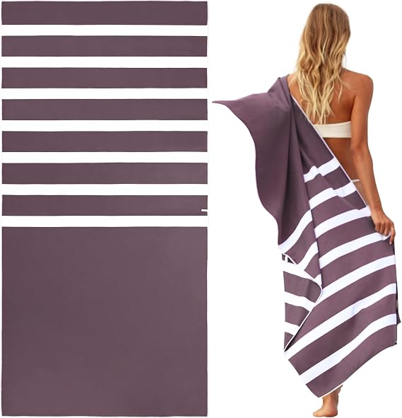 SummerSand Microfiber Beach Towel - Quick Dry, Sand Free - Compact and Lightweight for Travel - Recycled Materials - Tra