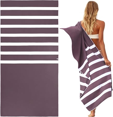 SummerSand Microfiber Beach Towel - Quick Dry, Sand Free - Compact and Lightweight for Travel - Recycled Materials - Tra