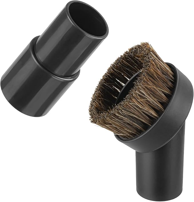Round Dust Brush For Shark Vacuum Attachment with Hose Adapter, For Most Vacuum Cleaners Accessories