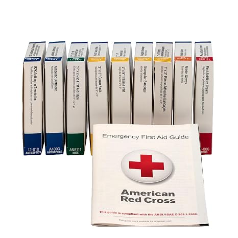 First Aid Kit Refill for 10 People, 59 Count, Package may vary