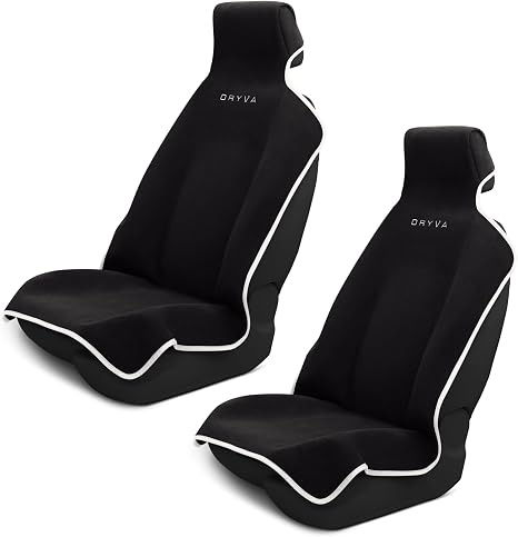 DryvaSeat - Premium Microfiber Towel Car Seat Cover - Waterproof & Sweatproof - Universal Fit, Machine Washable, Non-Sli