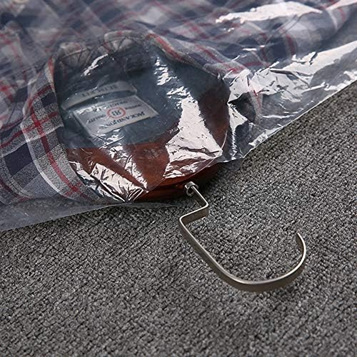 50 Pack 35.4inch Plastic Clear Dry Cleaning Hanging Lightweight Garment Clothes Cover Protector Bags for Closet Clothes Storage.