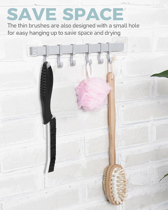 SXhyf Crevice Cleaning Brush - Grout Scrub Brush, House Cleaning Supplies, Gap Cleaning Tools, Home Essentials, Gifts for Women Men, Hard Bristle Crevice Cleaner Brush for Household Use, Bathroom