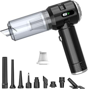 Sycoodeal Handheld Car Vacuum Cleaner, 25000PA Strong Cyclonic Suction Portable Mini Vacuum Cordless with Digital Displa