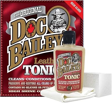 Leather Professional Grade Tonic - Condition, Clean, Repair & Soften - All-in-One Maintenance & All-Purpose Protection f