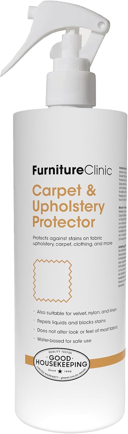 Furniture Clinic Fabric Protector Spray | Creates Barrier Against all Liquid Stains | Prevents Odors and Dirt | For Upho