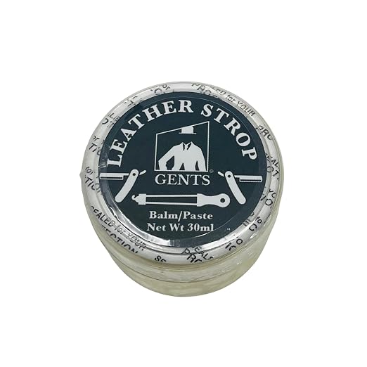 GENTS Leather Strop Conditioning Paste – 30ml Leather Balm for Razor Strops – Softens, Protects & Restores Leather – Mai