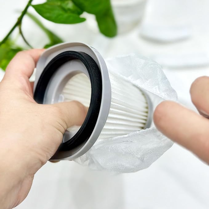 100 Pack Hand Vacuum Filter Cover Disposable Non-Woven Fabric Filters Caps for Dustbuster Cordless Handheld Vacuum Car Vacuum Cleaner Rechargeable Mini Portable Vacuum