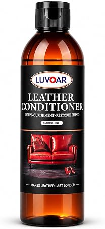 Leather Conditioner Oil - Deeply Nourishes for Leather Furniture, Car Seats, Shoes, Purses & Accessories -8oz