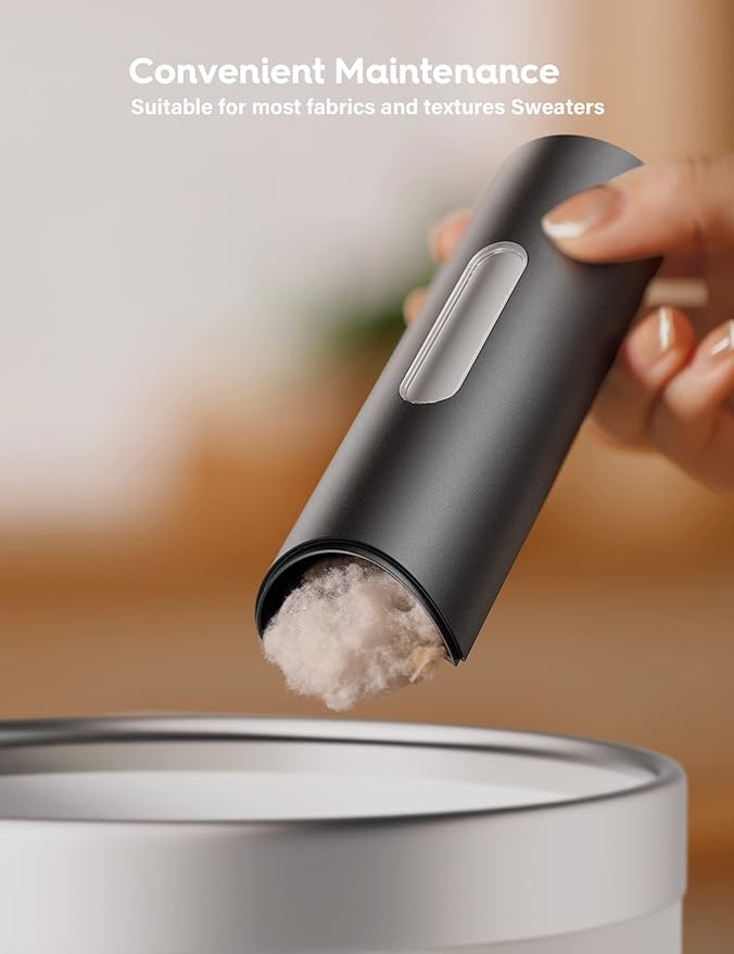 VASSON Fabric Shaver, Electric Lint Remover Rechargeable, Lint Shaver, Sweater Shavers to Remove Pilling, Sweater Defuzzer, Depillers for Clothes, Furniture (Dark Grey)