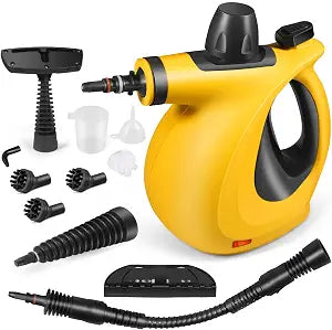Handheld Steam Cleaner, Pressurized Multi-Surface Steam Cleaner with 11pcs Accessories, Chemical Free Multi-Purpose Stea