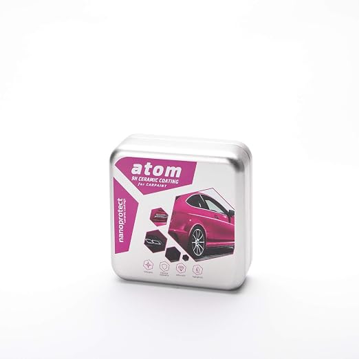 Nanoprotect Nano Coating Atom The Original 9H Car Ceramic Coating Nano 9h Paint Protection Sealant 50 ml. Kit and Degrea