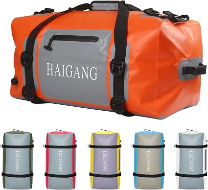 110L Waterproof Duffel Bag Travel Dry Bag, Large Capacity, Adjustable Thickened Straps and Handles, Zip Closure, Air Val