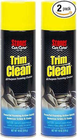Stoner Car Care 91134-2PK Trim Clean – All-Purpose Foaming Automotive Interior Cleaner, Fast-Acting Formula Quickly Remo