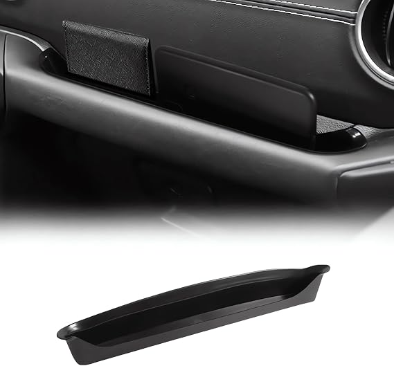 Interior Passenger Grab Handle Organizer Storage Tray Compatible with 2018-2023 Jeep Wrangler JL/JLU & Jeep Gladiator JT