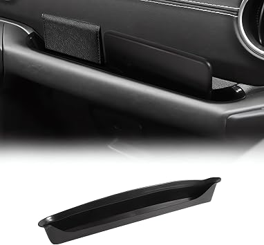 Interior Passenger Grab Handle Organizer Storage Tray Compatible with 2018-2023 Jeep Wrangler JL/JLU & Jeep Gladiator JT