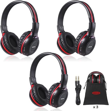 SIMOLIO Infrared Headphones for Car DVD for Honda Odyssey, uConnect, Chrysler Pacifica, Town & Country, Toyota Sienna,Wi