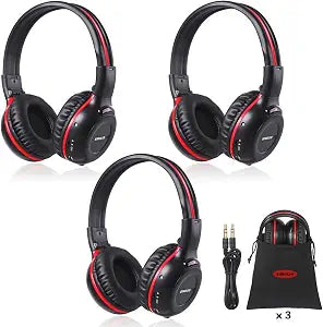 SIMOLIO Infrared Headphones for Car DVD for Honda Odyssey, uConnect, Chrysler Pacifica, Town & Country, Toyota Sienna,Wi