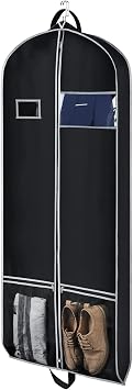 Zilink Long Dress Garment Bags for Travel Dress Suit Cover for Storage 60in