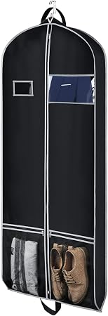 Zilink Long Dress Garment Bags for Travel Dress Suit Cover for Storage 60in