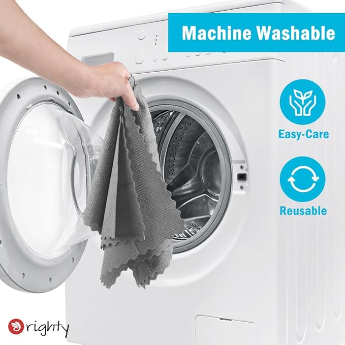 Orighty Microfiber Cleaning Cloth, 800 Pack Highly Absorbent Cleaning Rags, Household Cleaning Supplies, Reusable Microfiber Towels Lint Free Cloths for House, Kitchen, Car Care, 12x11 inch, Grey