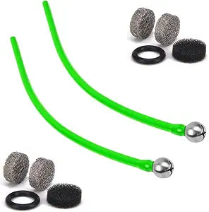 Foam Cannon Replacement Kit – 2PCS Silicone Suction Tube Set with Stainless Steel Filter Balls & Mesh Filters, Copper Co