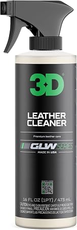 3D Leather Cleaner for Car, GLW Series | Ultimate Deep Cleaning | Removes Dirt, Grease, Body Oils | DIY Car Detailing | 