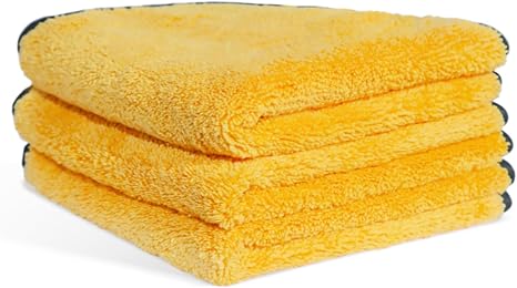 MRD's Home 3 Pack Microfiber Towels for Cars,16inch*14inch-420GSM Premium Microfiber Cleaning Cloth Car Drying Towel,Saf