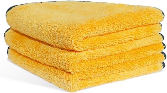 MRD's Home 3 Pack Microfiber Towels for Cars,16inch*14inch-420GSM Premium Microfiber Cleaning Cloth Car Drying Towel,Saf