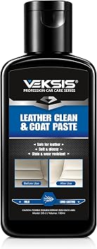 Leather Clean & Coat Paste – 100ml 2-in-1 Leather Cleaner and Conditioner, Creamy Non-Toxic Balm for Car Seats, Sofa, Bo