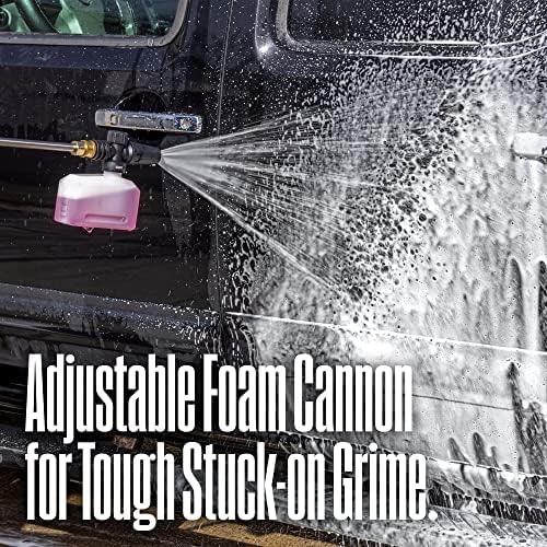 Westinghouse ePX3100v Electric Pressure Washer, 2100 Max PSI 1.76 Max GPM, Built-in Carry Handle, Detachable Foam Cannon, Pro-Style Steel Wand, 3-Nozzle Set, for Cars/Fences/Driveways/Home/Patios